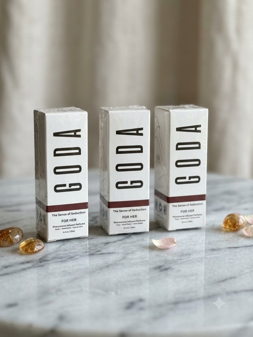 ✨ NIB GODA Pheromone Infused Perfume "For Her" – Set of 3